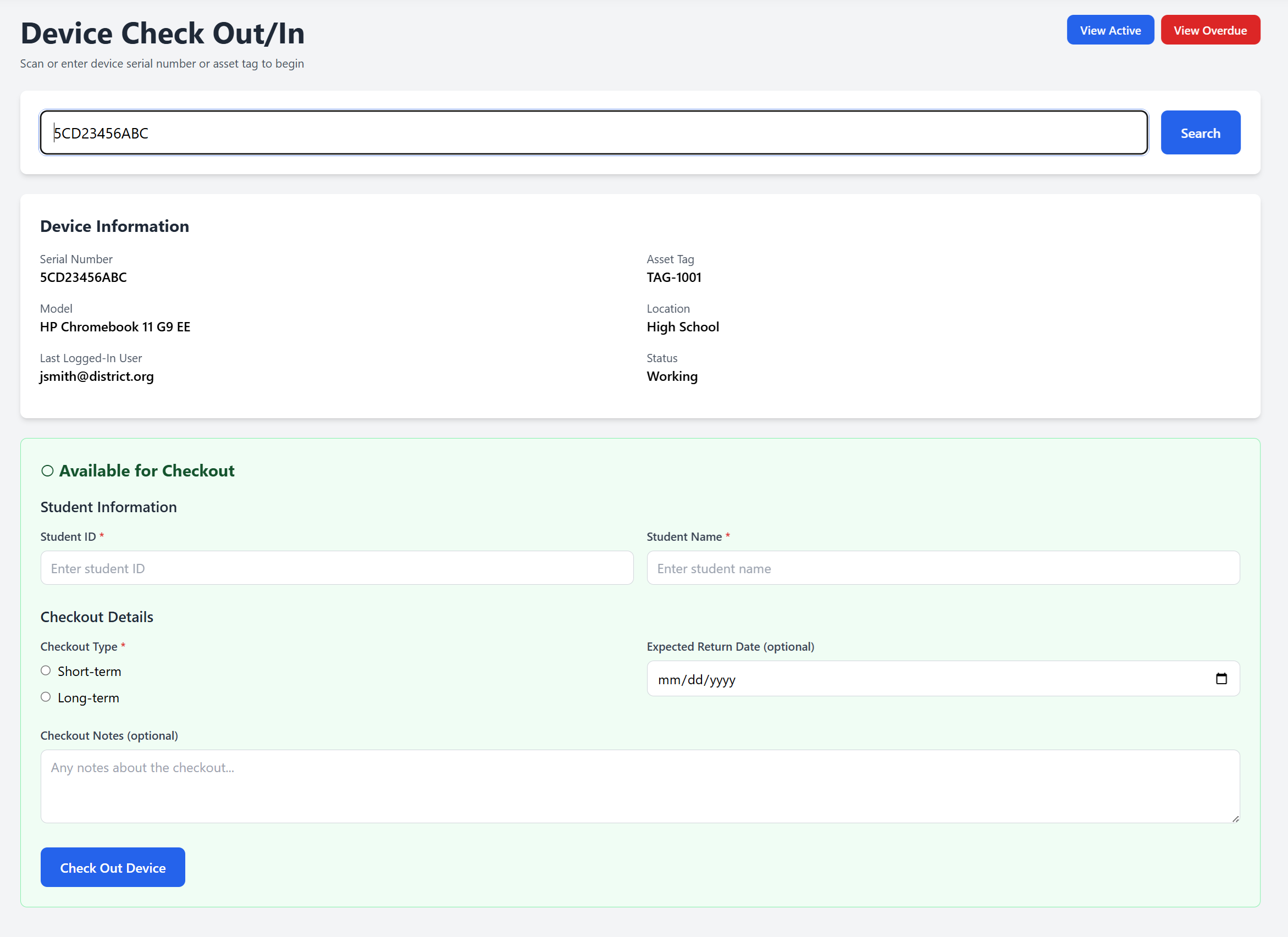 ChromeTrack Device Check